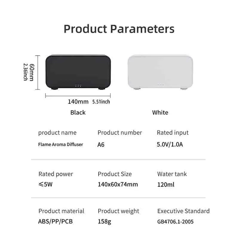 5V 2A Essential Oil Aroma Diffuser, USB Powered Silent Desktop Humidifier with Night Light, Home Appliances for Bedroom, Living Room, Office 1