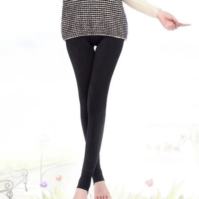 Quần Legging Giữ Ấm, Xkefyik, Co Giãn Và Chống Gió, Quần Giữ Nhiệt, Dành Cho Nữ, Mùa Thu Và Mùa Đông, Màu Trơn Lót Nhung, Ấm Áp, Quần Legging Giữ Ấm, Quần Áo Nữ, Co Giãn 7