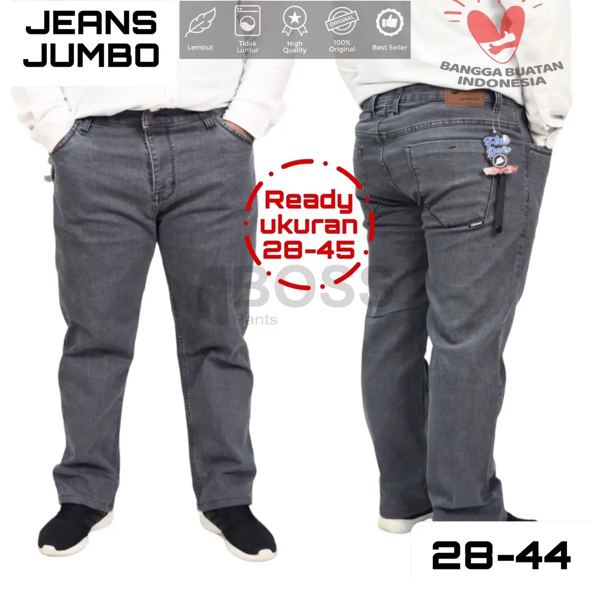 FOUR DENIM - Celana Jeans Panjang Pria Slimfit Strecth Premium New Original Distro Tebal Melar Santai