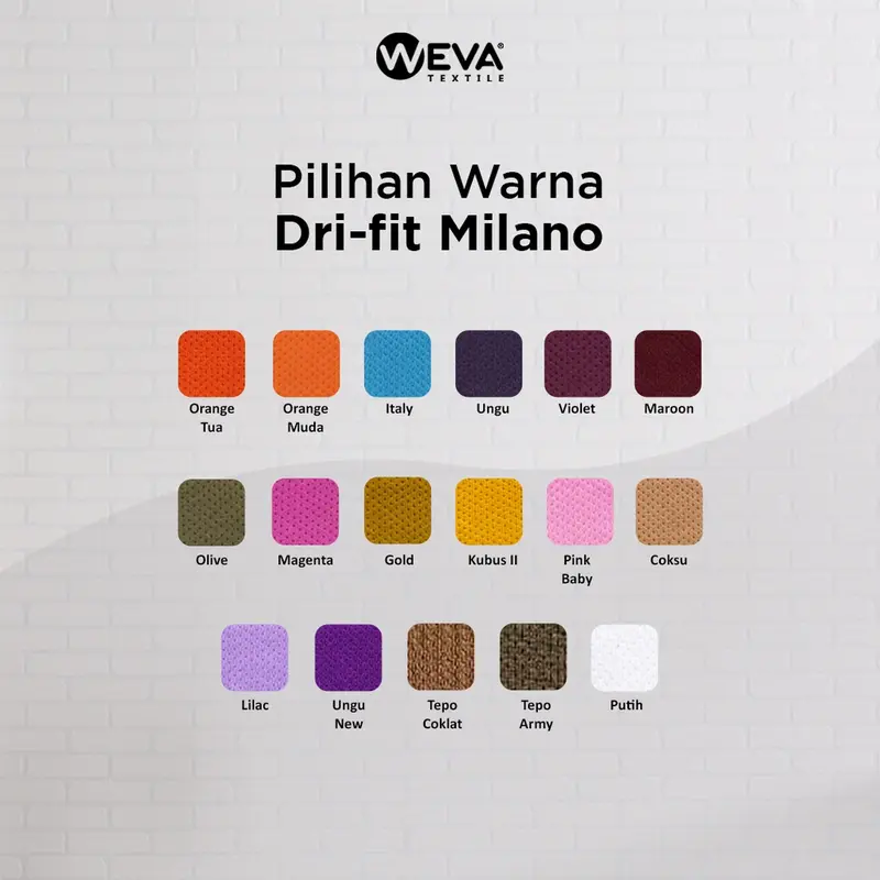 Bahan Kain Jersey Dryfit Milano Part 1 - Kain Drifit Weva Textile 3