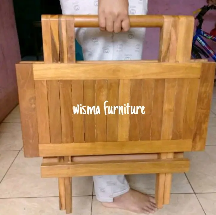 Meja piknik meja lipat meja jati