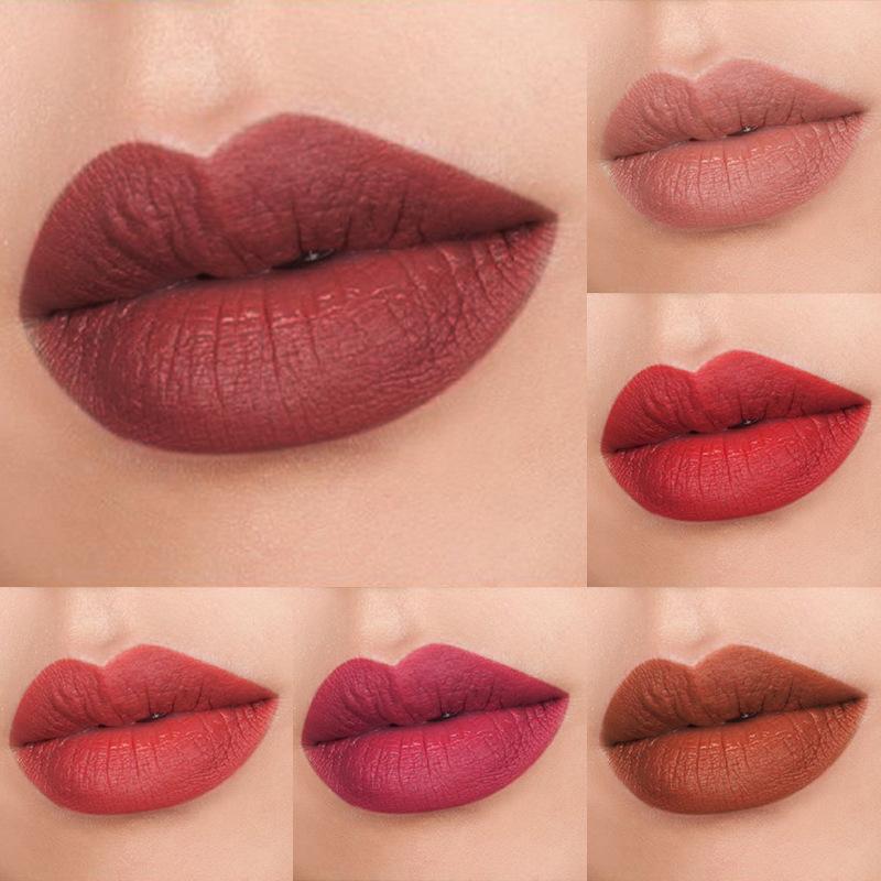 Pudaier Three-Dimensional Matte 17 Colors Lip Liner Automatic Non-Decolorizing Eye Shadow Eyeliner Lipstick Lip Pencil 3