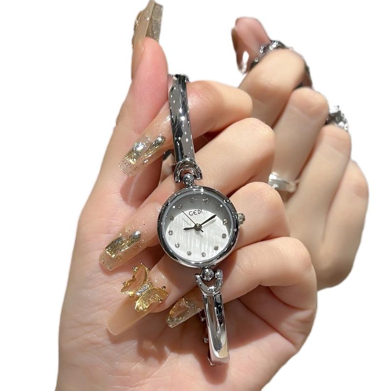 Đồng Hồ Nữ Gedi Kiềng Tay Mắt Trái Tim Ánh Xà Cừ Chống Nước Watch Women