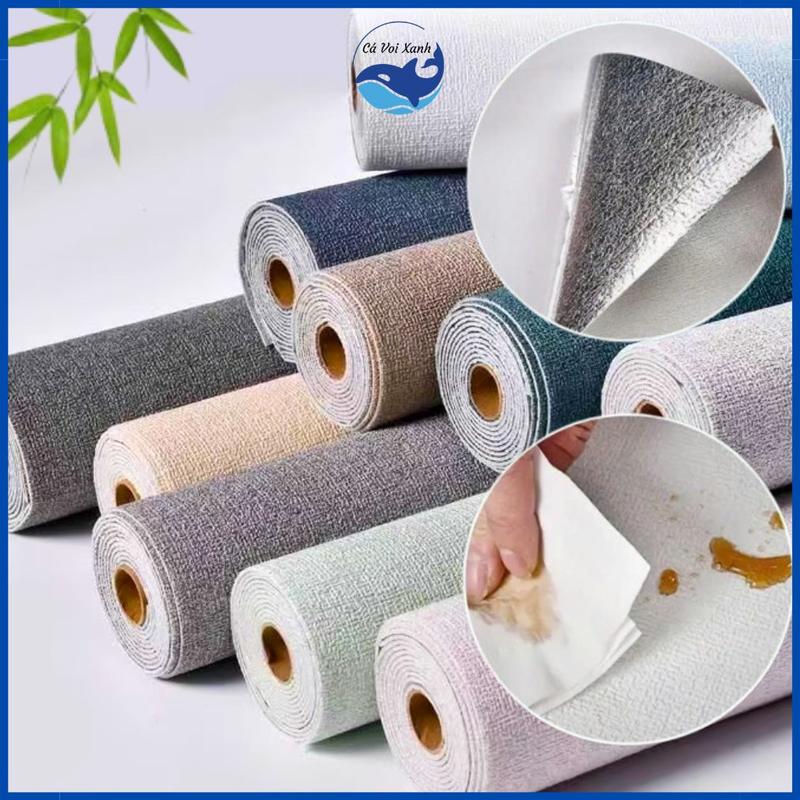 Product Introduction of Xốp dán tường dạng cuộn dài 2m8 khổ 50cm lớp keo tráng nhôm có keo sẵn 1