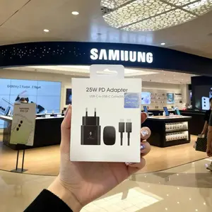 Charger Samsng 25W Super Fast Charging Power Delivery Adpater USB-C Kabel Data C to C  Adaptor Cabel
