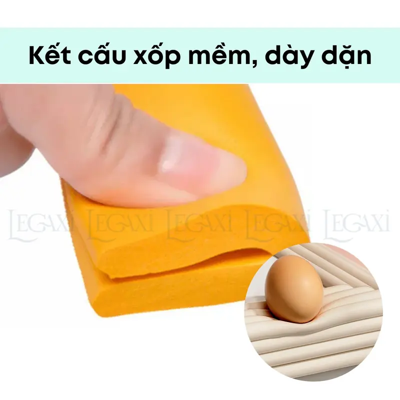 Cuộn mút xốp nhiều màu bọc góc bàn chữ U bo góc bảo vệ em bé tránh va chạm trầy xước Legaxi 7