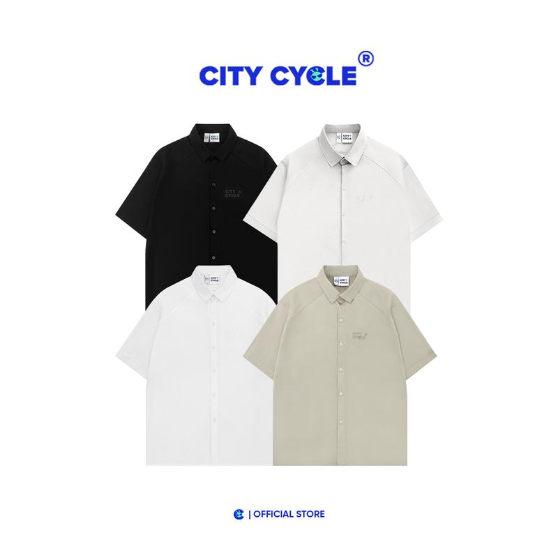 Áo Sơ Mi Rotation Local Brand Chính Hãng City Cycle chất liệu kaki cao cấp form rộng oversize unisex Menswear Ong