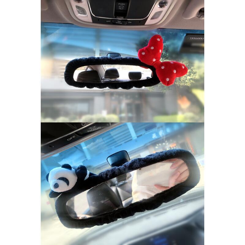 Product Introduction of Universal Rearview Mirror Cover Cartoon Plush Decoration Cute Girl Car Interior Accessories 11