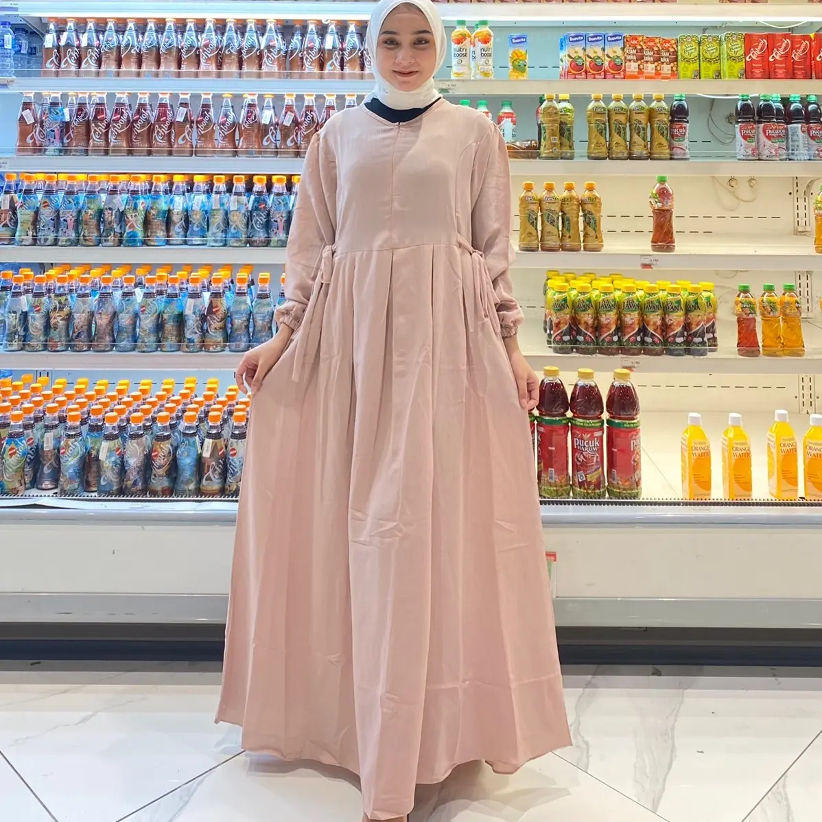 ANYA DRESS WANITA PREMIUM KRINKEL MANGO PREMIUM ADA PILIHAN SIZE POLOS
