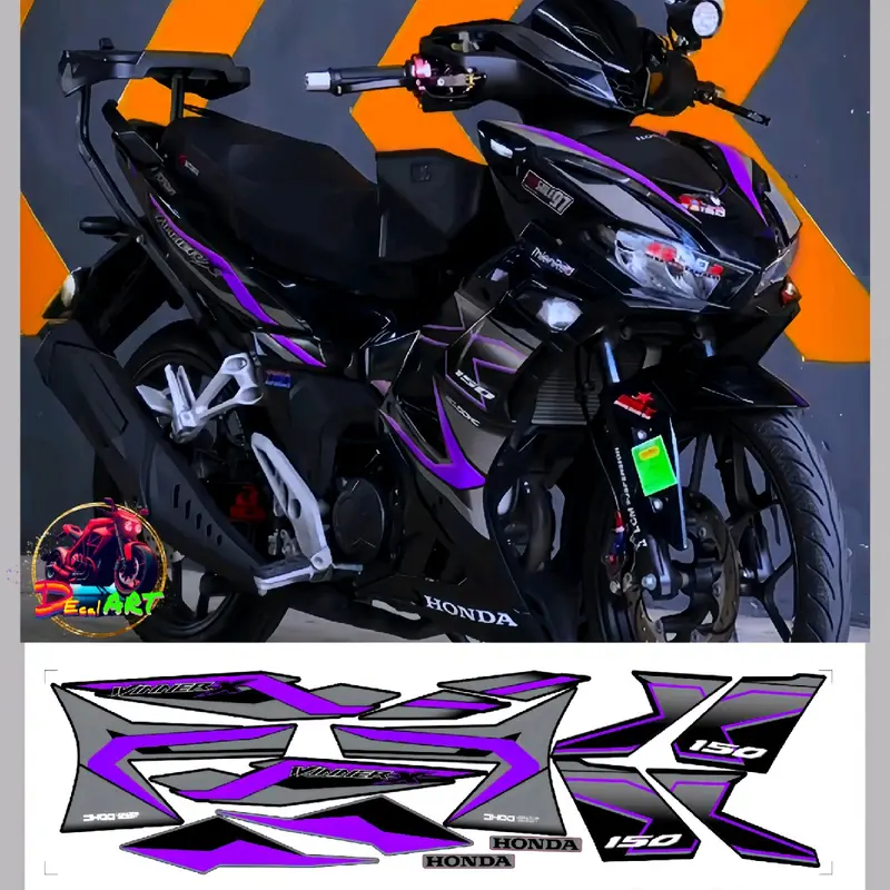 Tem rời WINNER X V3 - Mẫu X 150. Chất liệu PPF Cao Cấp : 3 Lớp, Chống Nước, Chống Phai Màu. Nhãn Dán Decal 3