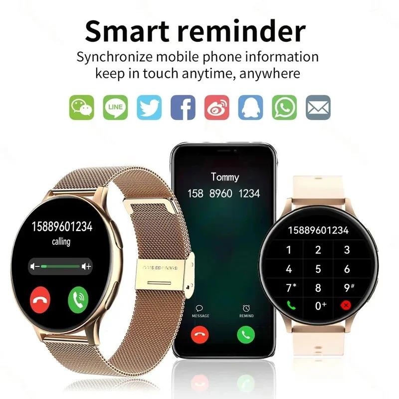 Đồng Hồ Thông Minh, Đa Chức Năng, Bán Chạy, Gọi Bluetooth Tròn, Dành Cho Nam Và Nữ, Đồng Hồ Thể Dục, Tương Thích Với Android Và IOS, Gọi Bluetooth 2024, [Thanh Toán Khi Nhận Hàng] 1