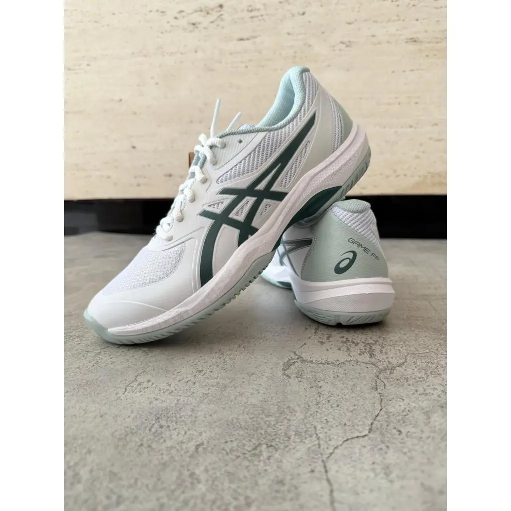 Sepatu Tenis Asics Game FF White Dark Neptune Men/Tennis Shoe Asics Game FF Original
