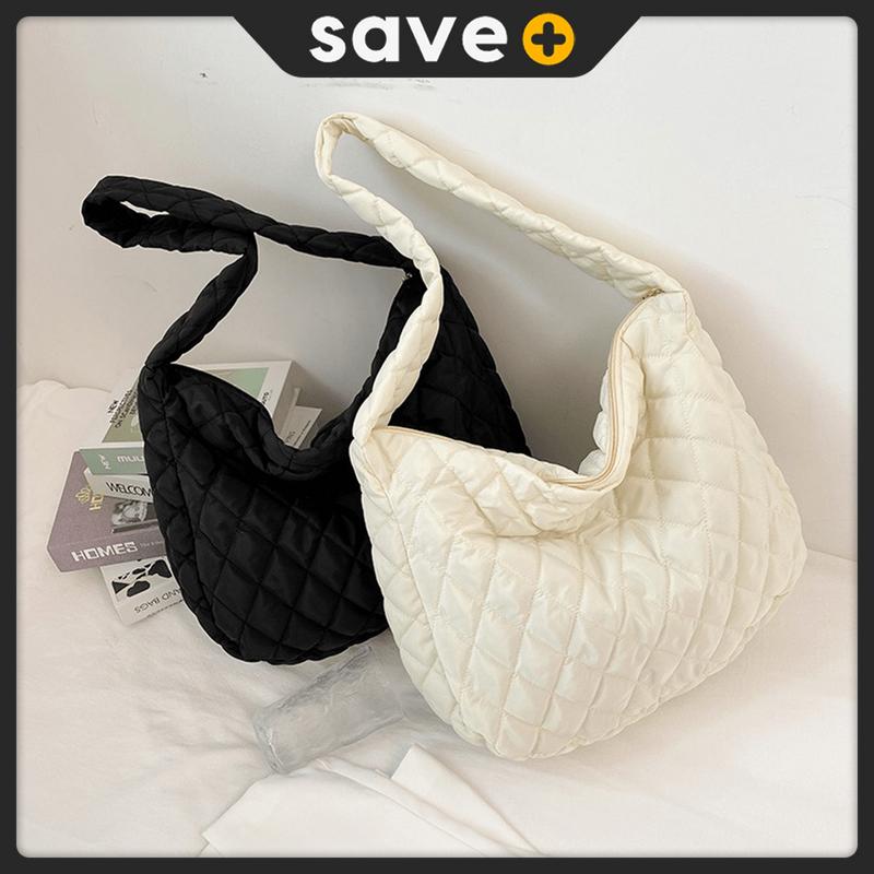 SAVE+ Puffy Shoulder Bags Handbag Women Bag Large Capacity Cloud ...
