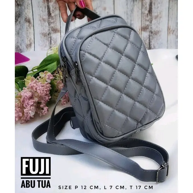 FUJI 3IN1 BAG- TAS KECIL STYLISH 3 RUANG TAS MULTIFUNGSI BISA DITENTENG / SLEMPANG / RANSEL 8