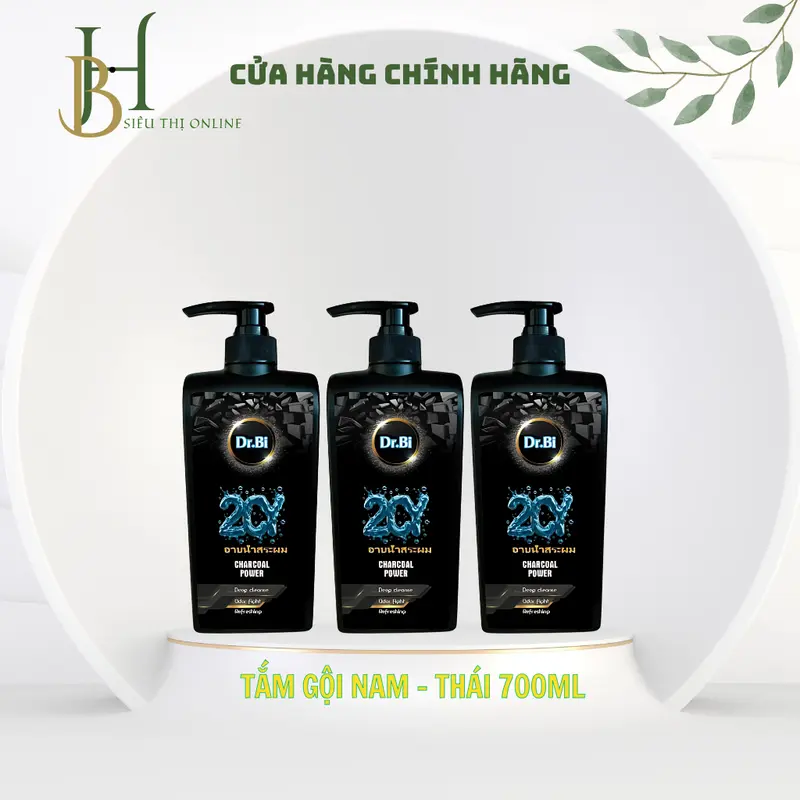 (COMBO 3) tắm gội nam 2IN 1 Dr.Bi 2CY THÁI LAN 700ML hương thơm nam tính, mát lạnh sảng khoái 1
