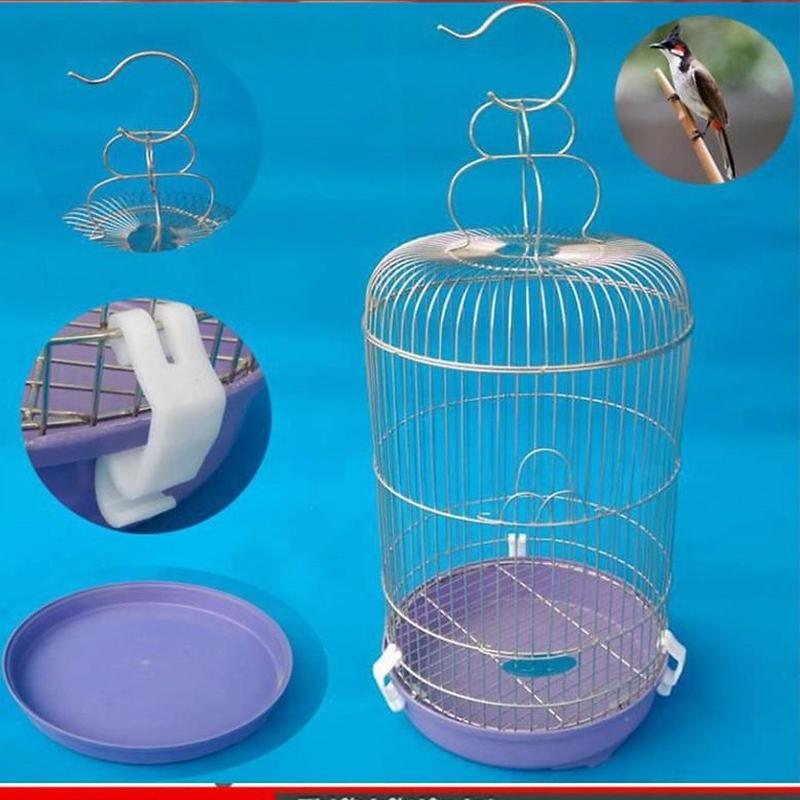 Lồng Chim Chào Mào - Chích Choè Inox Thái An 304 - Kích Thước 32x53 Đủ Phụ Kiện