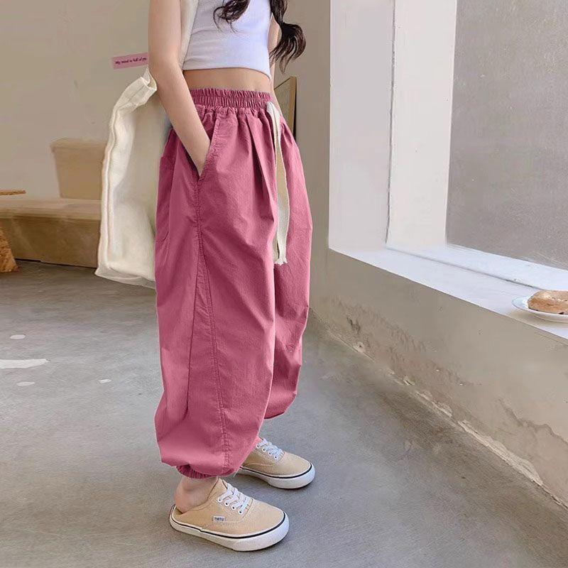 Product Introduction of Stylish Girls' Wide-Leg Cargo Pants - Ultra Comfy, Loose Fit, Perfect for Spring & Summer, Casual Outdoor Activities, Travel, and Daily Wear 1