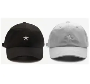 Topi Baseball Bordir Bintang Star Gaya Korea Pria Wanita Musim dingin Musim panas Katun Katun Pengait