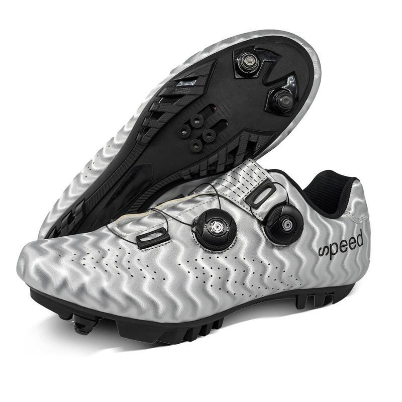 Product Introduction of Factory Direct Sale Road Race Outdoor Bicycle Cycling Shoes Double Swivel Buckle Large Size Export Lockable Cycling Shoes No 19