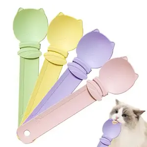 SENDOK Snack Makanan KUCING Anjing MultiFungsi Alat Makan Pet Wet Treat Spoon Strip Squeezer