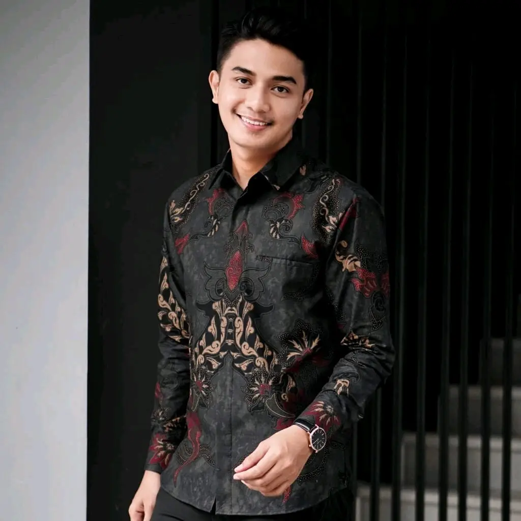 Kemeja Batik Solo Black WIRANG LASEM