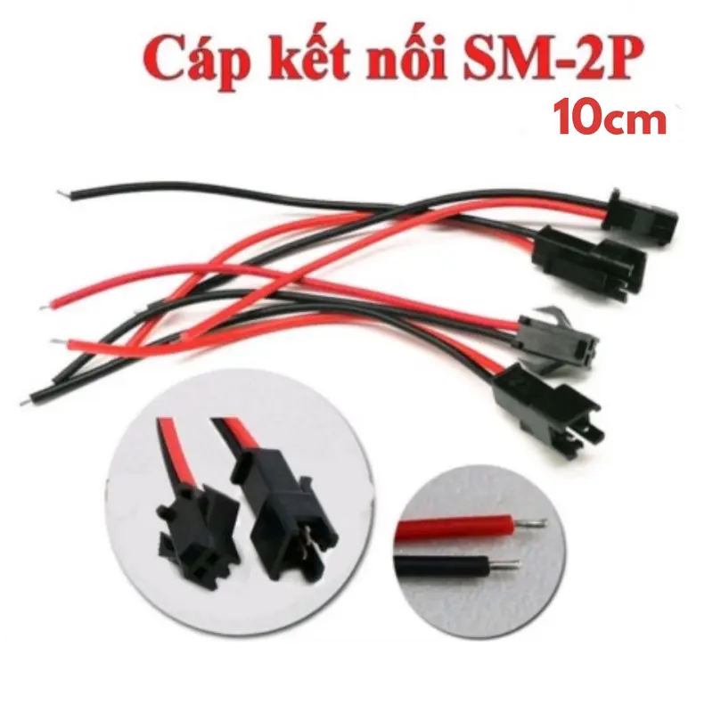 1 cặp jack nối điện SM 2 chân đực cái nối nhanh ( gồm zắc đực + cái ) 0