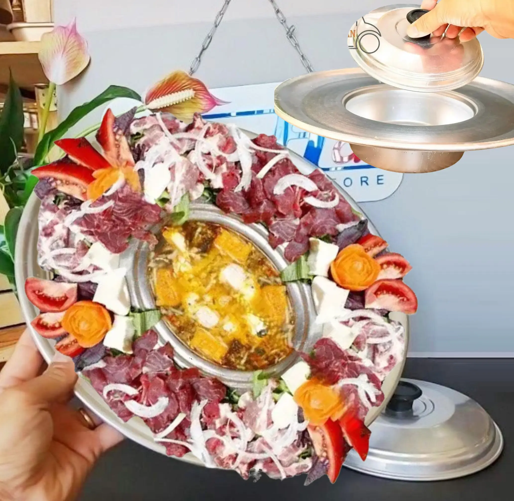 V- NỒI LẨU MÂM, LẨU NÓN - Nhôm dày.Phục vụ các món lẩu thái, lẩu hải sản. Size 20, 22cm. Dụng cụ nhà bếp, nấu ăn nồi  kho