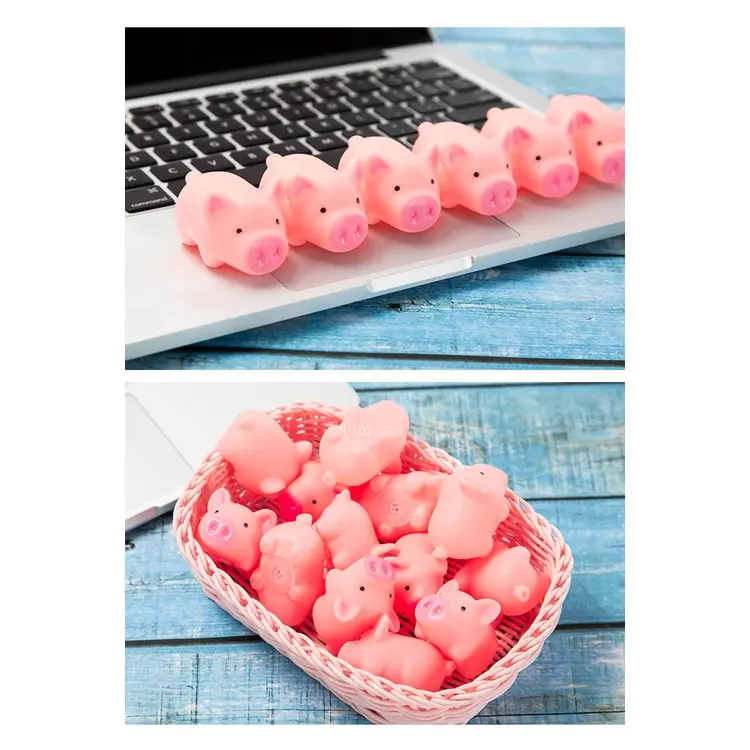 Đồ chơi  LỢN MỀM bóp kêu chút chít kute giảm stress đồ chơi trang trí 6