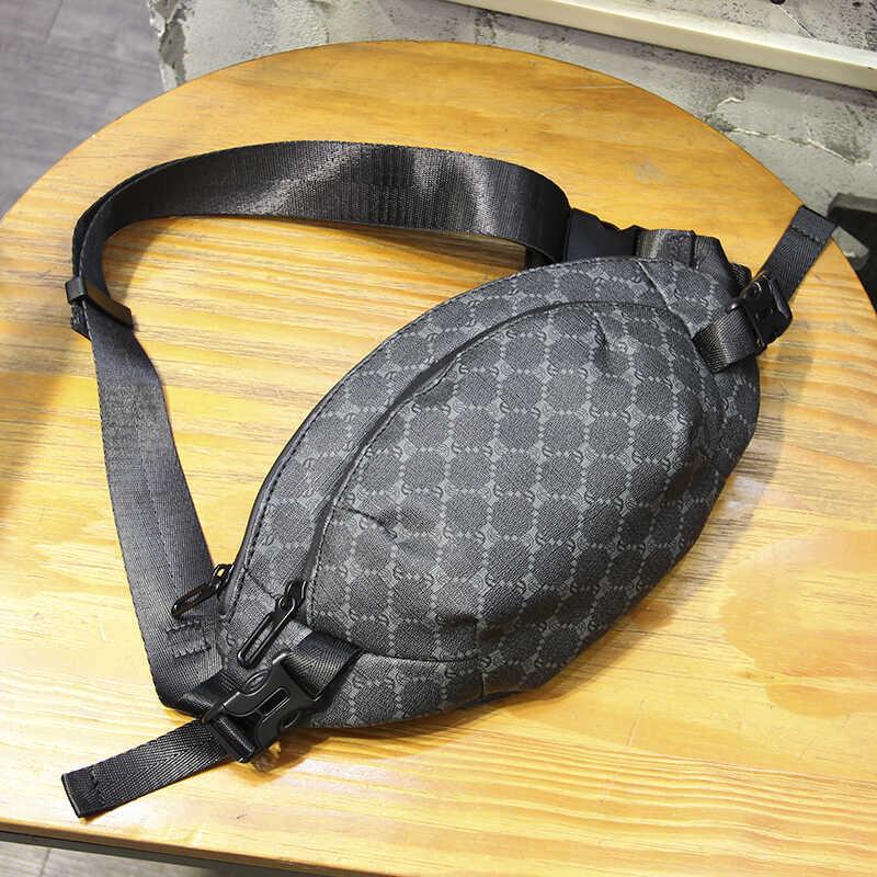 2024 New Checkered Chest Bag Sports Cycling Phone Waist Bag Korean ...