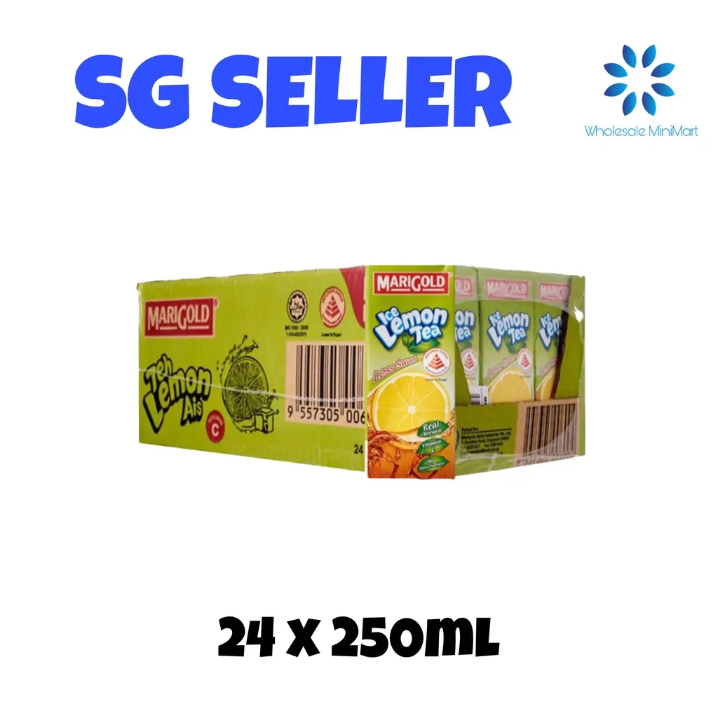 (Ready Stock) Marigold Asian Drinks Ice Lemon Tea 24 x 250ML