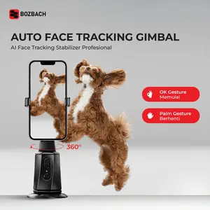 [SPECIAL LIVE MOOZONE] Bozbach Gimbal Stabilizer AI stabilisasi Cerdas Face Tracking Konten Modern