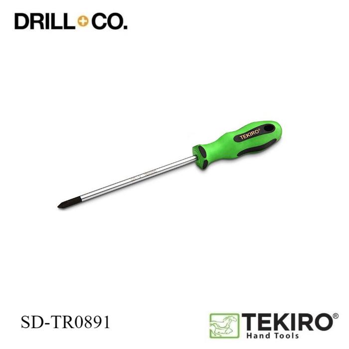 Gambar TEKIRO Obeng TPR Plus Obeng Plus (+) PH1x150mm (O5) SD-TR0891 dari Drill&Co Kota Administrasi Jakarta Barat Tokopedia