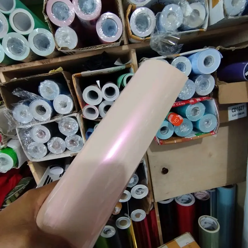 Skotlet warna cream lembayung pink 2