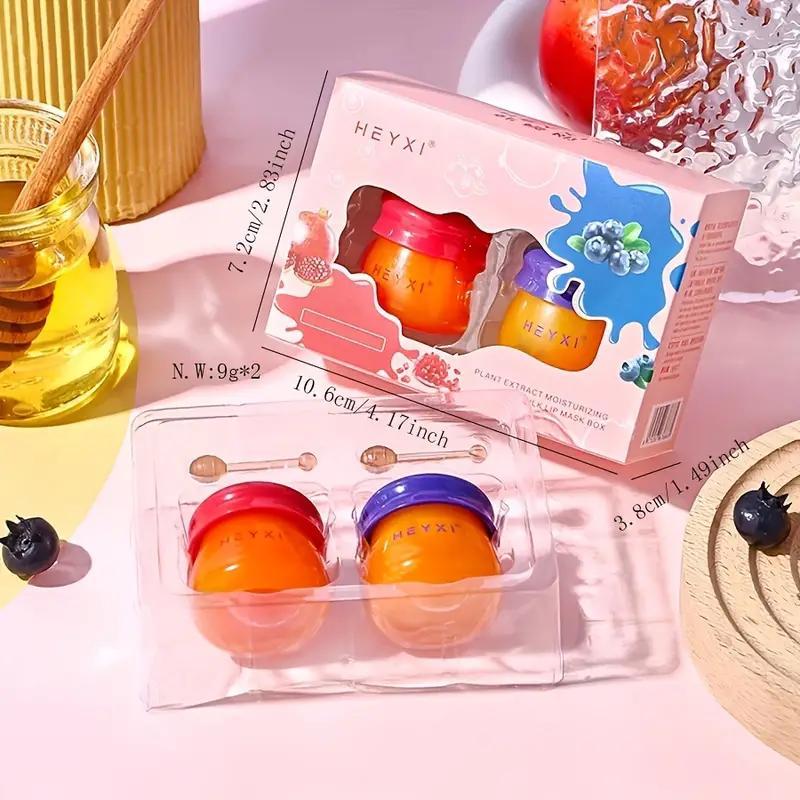 Hydrating Lip Care Set, 2 Counts/set Moisturizing Lip Balm, Lip Moisturizer for Women Daily Use, Christmas Gift 1