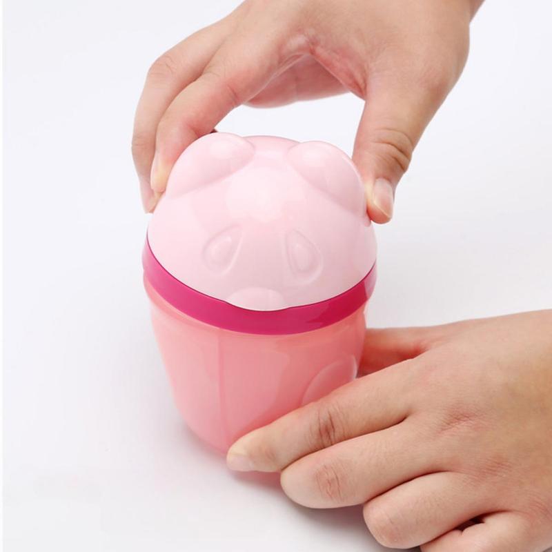 Hộp Đựng Sữa Bột Hình Gấu, 3 Ngăn, Cầm Tay, Dung Tích Lớn, Hộp Đựng Thức Ăn, Chống Rò Rỉ, Thích Hợp Cho Bé Bú, Hộp Đựng Công Thức, Hộp Đựng Sữa Bột Trữ Sữa Voi bình  giữ bình  giữ ấm 3