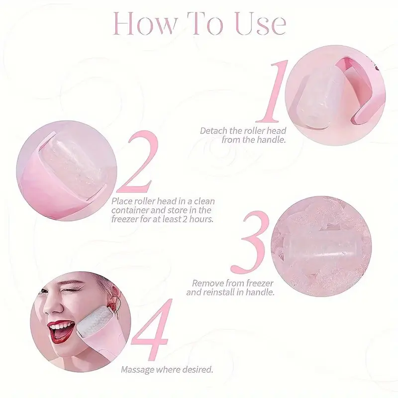 Ice Roller for Face, Manual Face Massager, Ice Beauty Roller, Ice Massager, Facial Care Tools, Skin Care Tools for Women 5