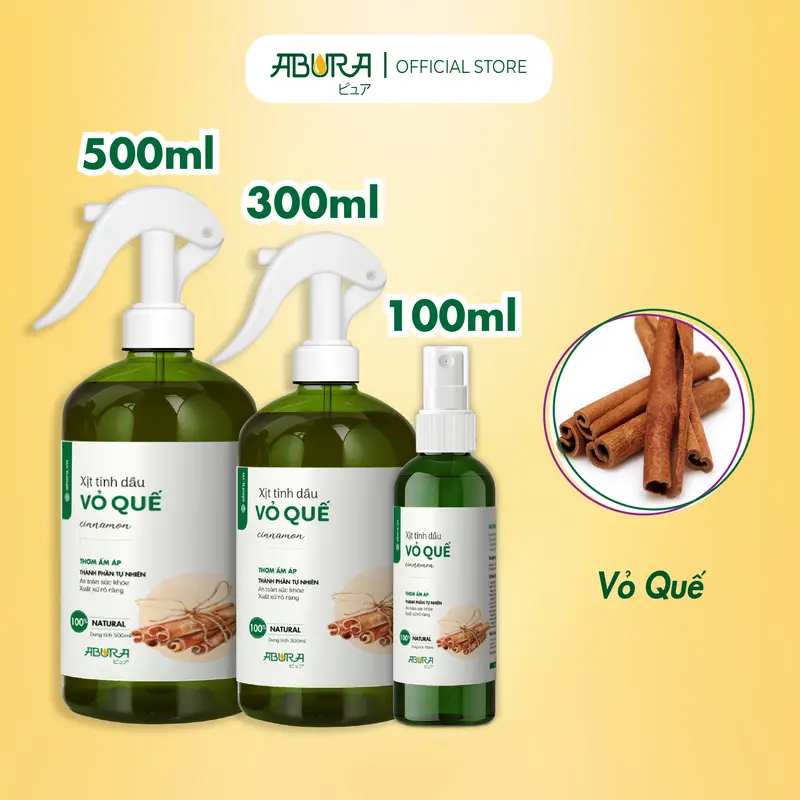 Bình Xịt Tinh Dầu Xông Phòng ABURA Giúp Thơm Phòng Khử Mùi, Đuổi Muỗi Nguyên Chất Thiên Nhiên - Dầu Thơm, Dầu Thơm Phòng  bình  xịt xịt thơm  phòng ngủ chất khử mùi thảm xịt  thoáng white tea 3
