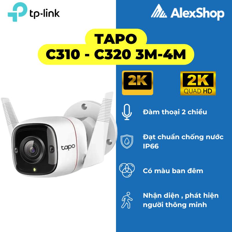 2026 Camera Ngoài Trời TP-Link Tapo C325WB C320 C310 QHD FullHD Đàm Thoại 2 Chiều Phát Hiện Chuyển Động
