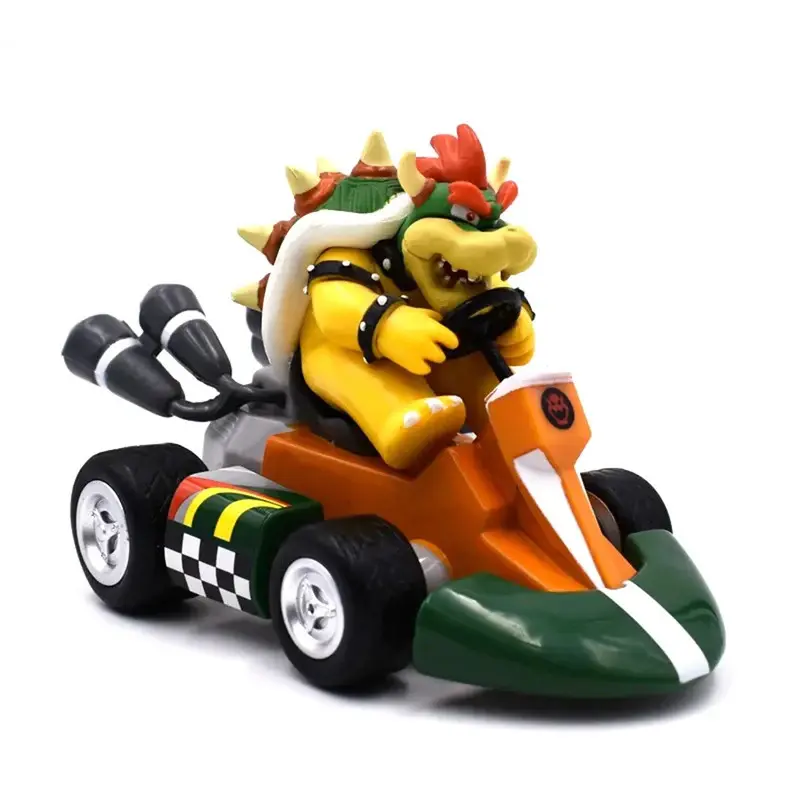 Đồ Chơi Mô Hình Nhân Vật, Super Mario Bros Karting, Luigi, Bowser, Công Chúa Đào, Yoshi, Cóc, Ô Tô Kéo Lùi, Búp Bê Trò Chơi Anime, Quà Tặng Cho Trẻ Em 4