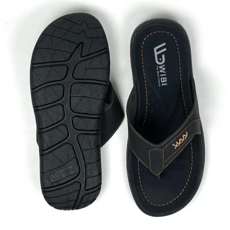 Sandal Wibi High Star S01-02 Sandal Jepit Pria Kulit Moka Size 39 - 43 8