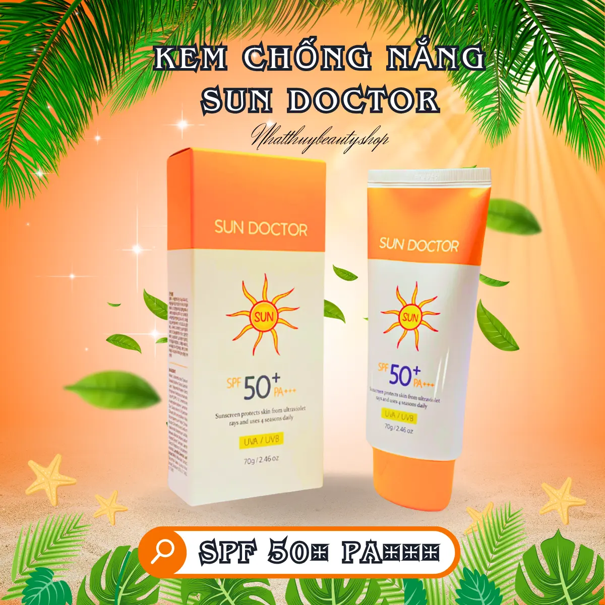 Kem Chống Nắng Vật Lý Sun Doctor Đa Chức Năng Dưỡng Da Giúp Kiềm Dầu Tối Ưu