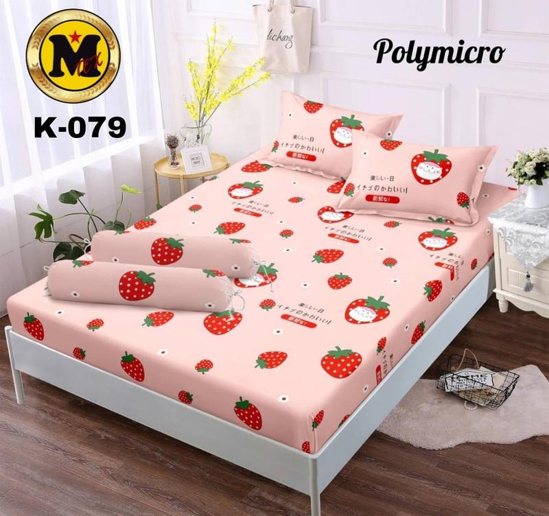Product Introduction of COD sprei saja ANTI GESER DOUBLE KARET homemade tanpa sarung bantal guling motif karakter kartun anak lucu ukuran 120*200 7