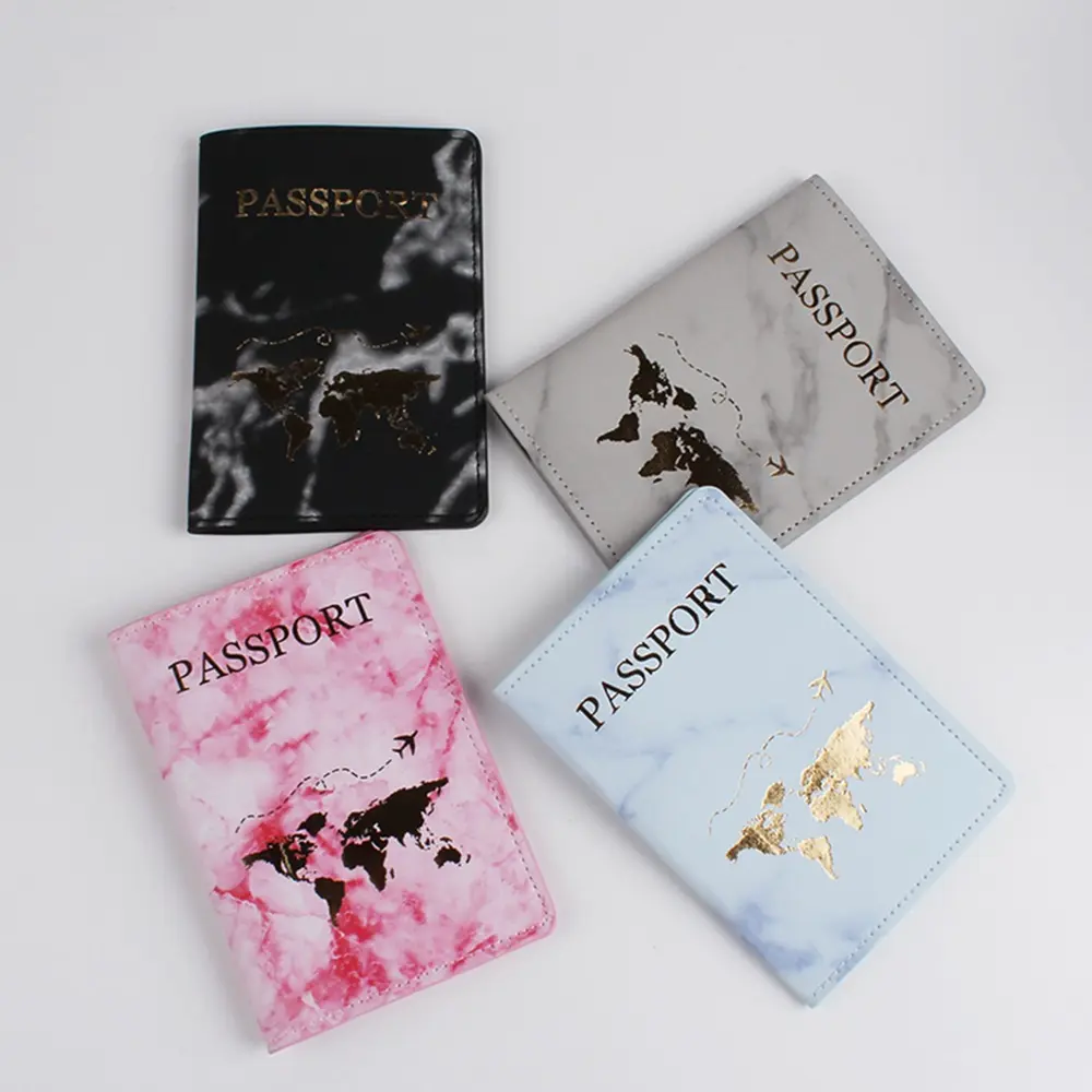 New Fashion Passport Cover Pu Leather Travel ID Credit Card Passport Holder Packet Wallet Purse Bags Pouch for Women Men