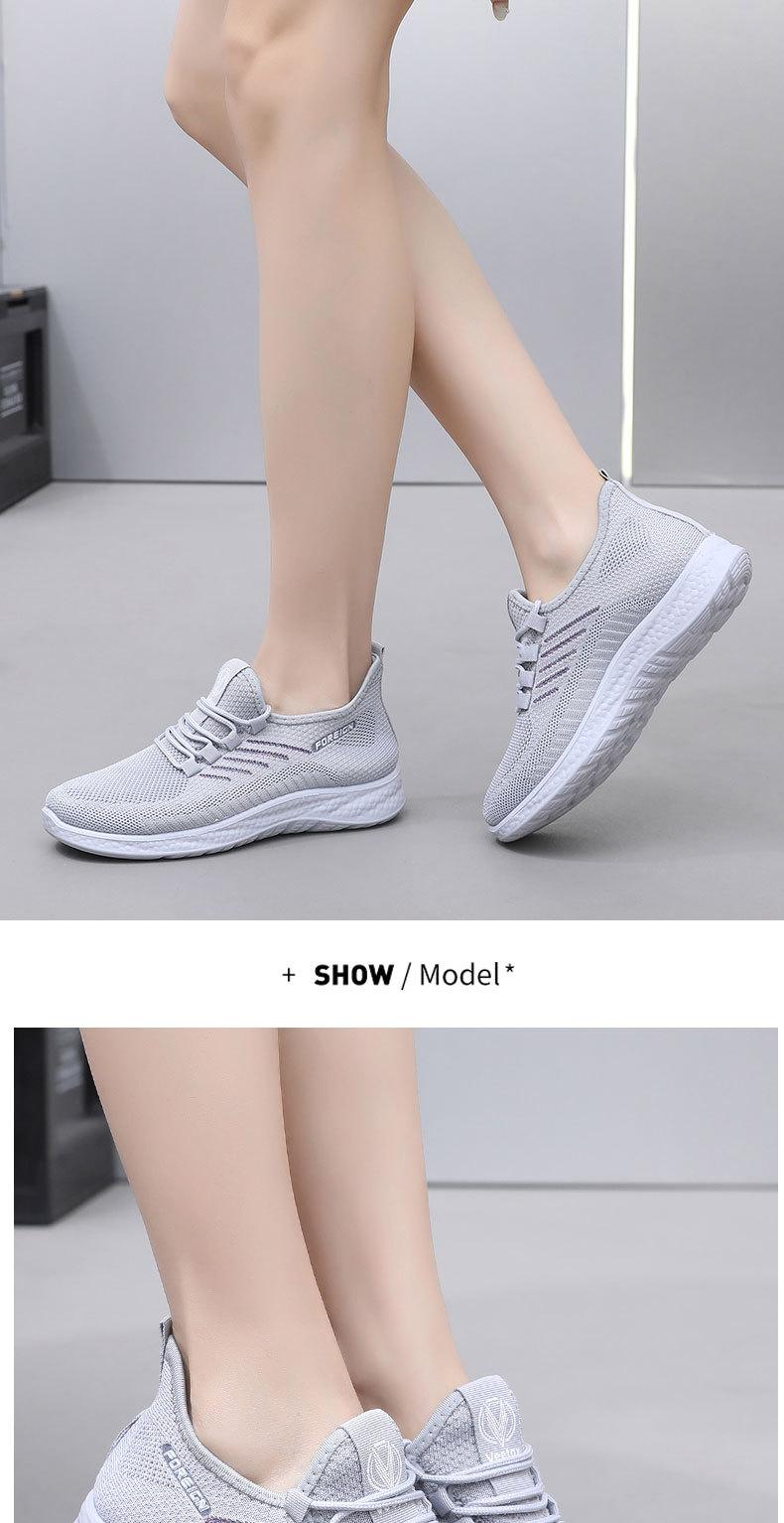 Product Introduction of Women's Shoes 2025 Spring New Casual Shoes Round Toe Breathable Non-slip Wear-resistant Versatile Women's Shoes 16