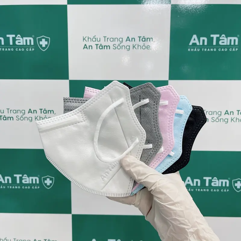 2 Thùng (200cái) Khẩu trang An Tâm 4 lớp 6D - hàng 4 lớp cho mặt to 3