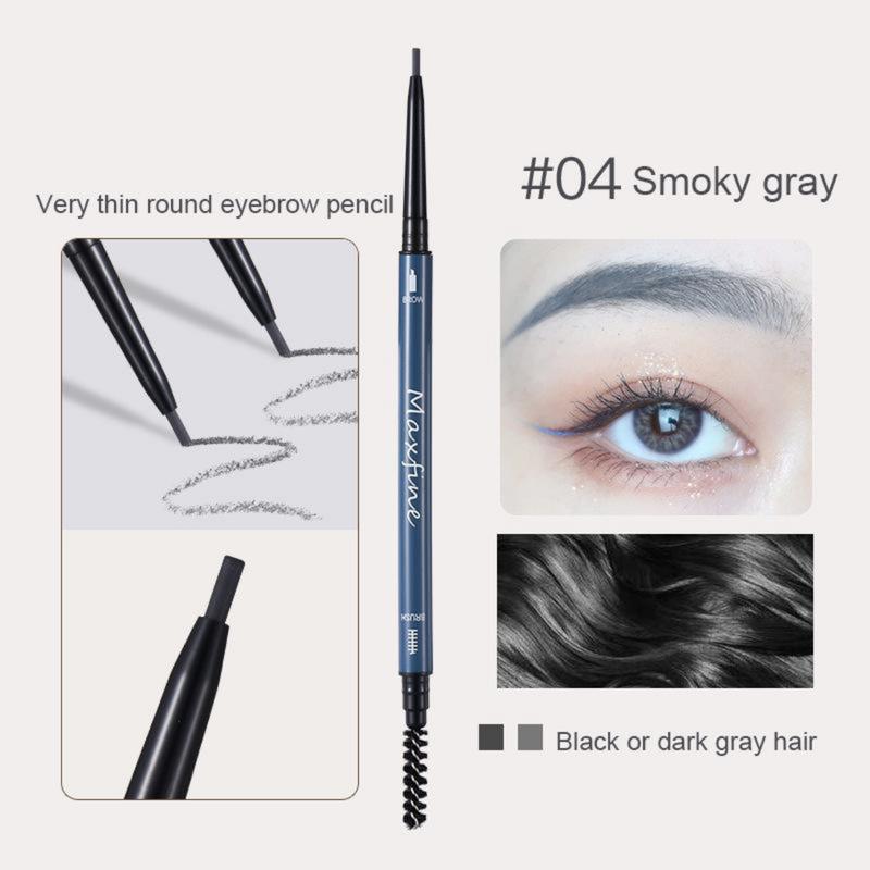 Product Introduction of Ultra-fine Round-headed Eyebrow Pencil Waterproof Sweatproof Double-headed Eyebrow Pencil Lasting No Smudging Eye Cosmetic 16