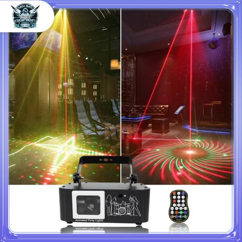 Đèn chiếu Đánh Tia Kiêm Đèn Laser Hoa Văn Bản Mới 2024, cảm ứng âm thanh, điều khiển từ xa cho sân khấu vũ trường kkaraoke...