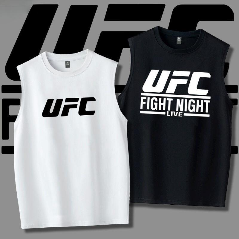 Baju UFC & MMA Lelaki Premium - Kemeja-T Latihan Kapas 100% Bernafas ...