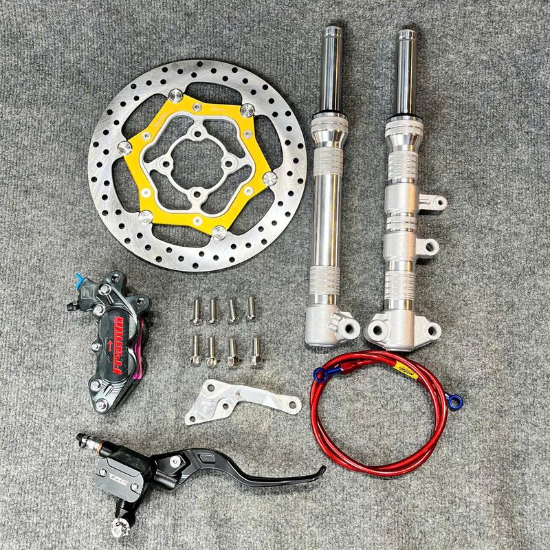 Combo Heo Pat Đĩa Sirius 50-110cc - Gồm Phuột Cắt Ti Đĩa 267mm Heo Fando Tay Rcb Pat Dây Dầu Ốc Đĩa Pat Heo