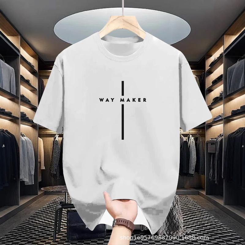 Product Introduction of Men's Casual Crew Neck T-Shirt, 100% Polyester Knit Fabric, Comfortable, Boston Print, Slightly Stretchy, Summer Short Sleeve Shirt, Versatile and Easy to Maintain, Regular Fit 23